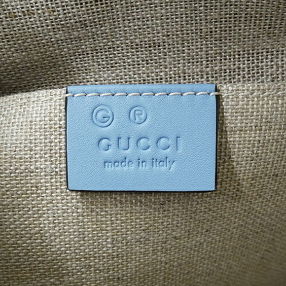 GUCCI Blue Leather Shoulder Bag - Picture 7 of 14